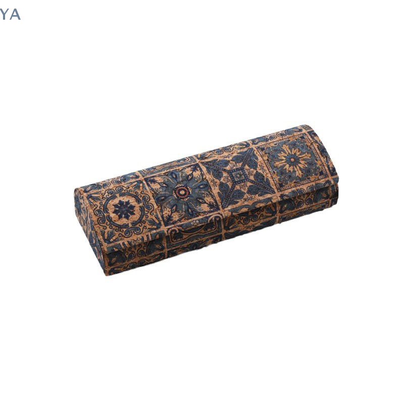 Men Accessories To Look Good - กล่องใส่แว่นตาทำจากไม้ก๊อกธรรมชาติ แบบแข็ง สวยงาม สำหรับผู้ชายและผู้หญิง ใส่แว่นสายตาได้