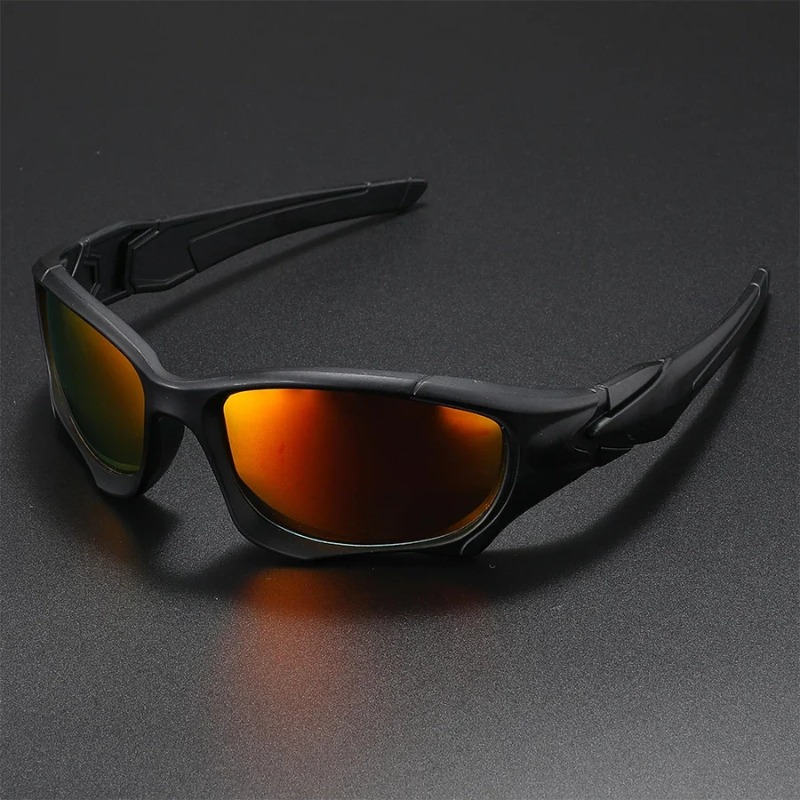 Men'S Accessories Glasses - แว่นกันแดดโพลาไรซ์สำหรับเล่นกีฬากลางแจ้งรุ่นใหม่ กรอบโค้ง ทนทานต่อแรงกด เลนส์ป้องกันแสงสะท้อน สำหรับผู้ชายและผู้หญิง ขณะขับรถ