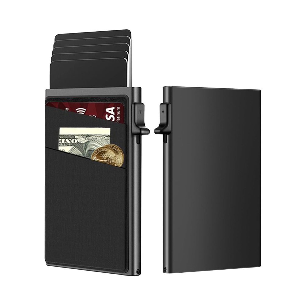 Card Case Minimalist - ที่ใส่บัตรป้องกันการโจรกรรม กระเป๋าสตางค์อัจฉริยะแบบมินิมอล ป้องกัน RFID กล่องโลหะอะลูมิเนียม ที่ใส่บัตร
