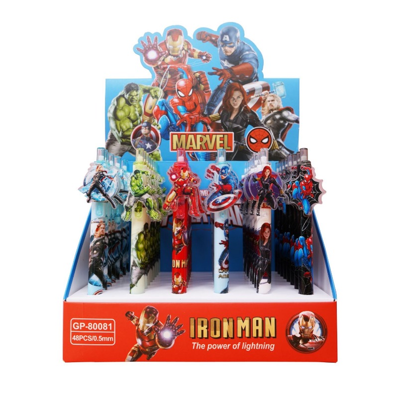 Men Accessories To Look Good - ปากกาเจลลาย Marvel Avengers Spider-Man Iron Man