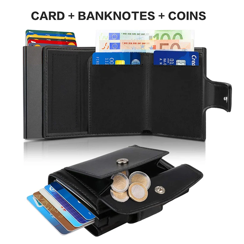 กระเป๋าใส่บัตรเครดิตแบบโลหะ ป้ - Coin Holder Men บทวิจารณ์และราคา