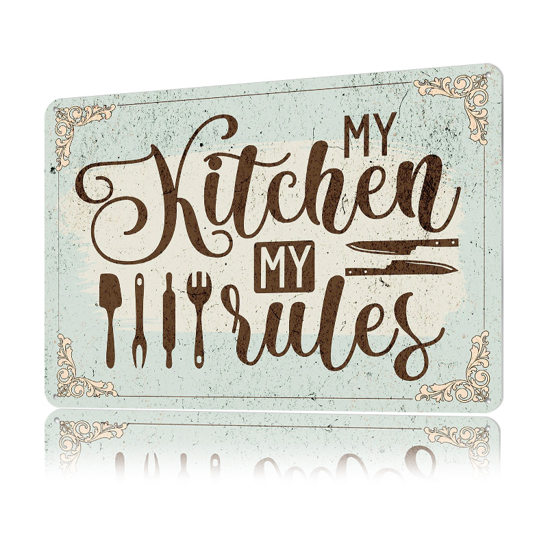 ป้ายโลหะตกแต่งผนังลาย “ครัวของ - Men Accessories Rule บทวิจารณ์และราคา