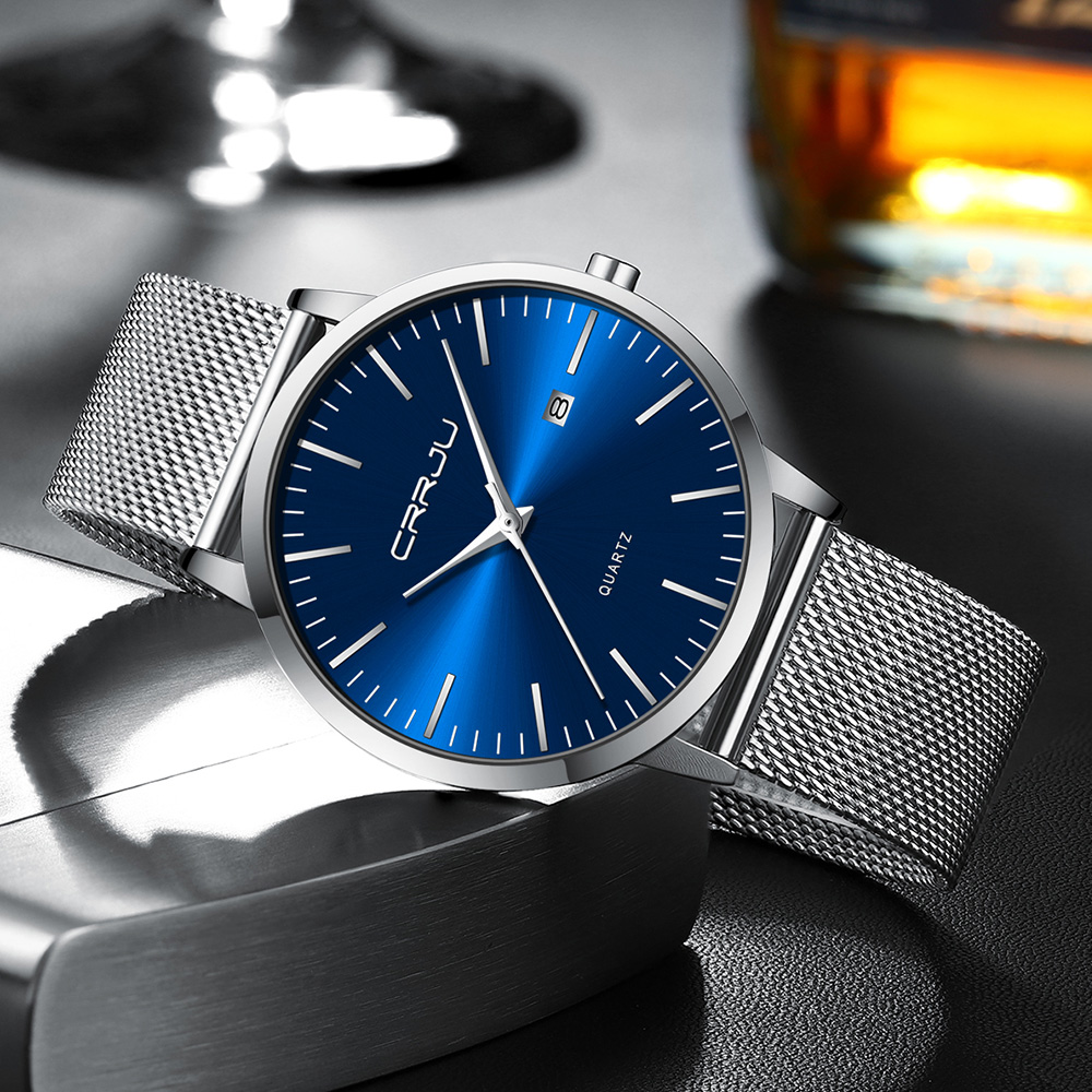 Crrju นาฬิกาแฟชั่นผู้ชายแบรนด์ - Men'S Accessories Luxury Brands บทวิจารณ์และราคา