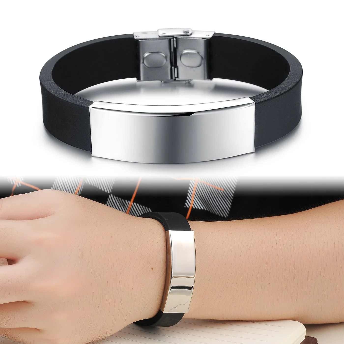 PUNK CUSTOM โลโก้ชื่อสร้อยข้อม - Men'S Accessories Luxury Brands บทวิจารณ์และราคา