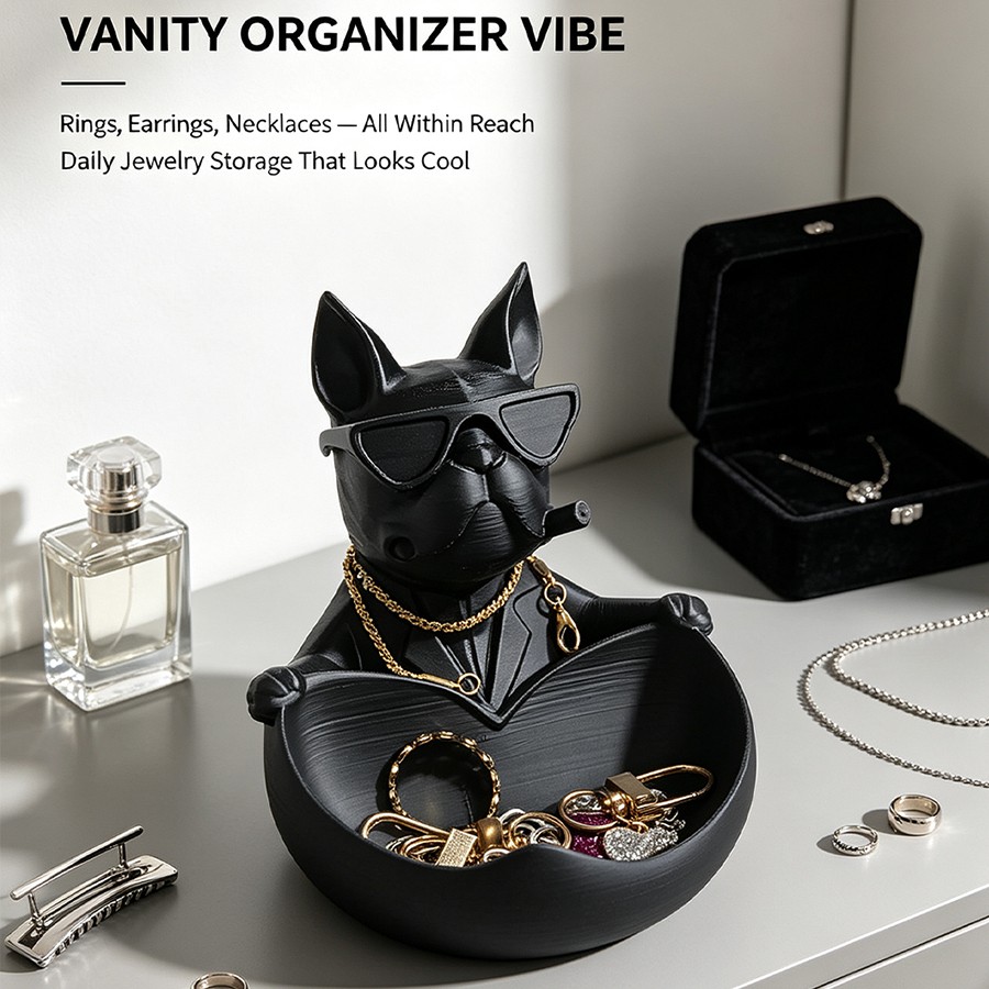 ถาดเก็บกุญแจรูปเฟรนช์บูลด็อกสุ - Men'S Accessories Tray บทวิจารณ์และราคา