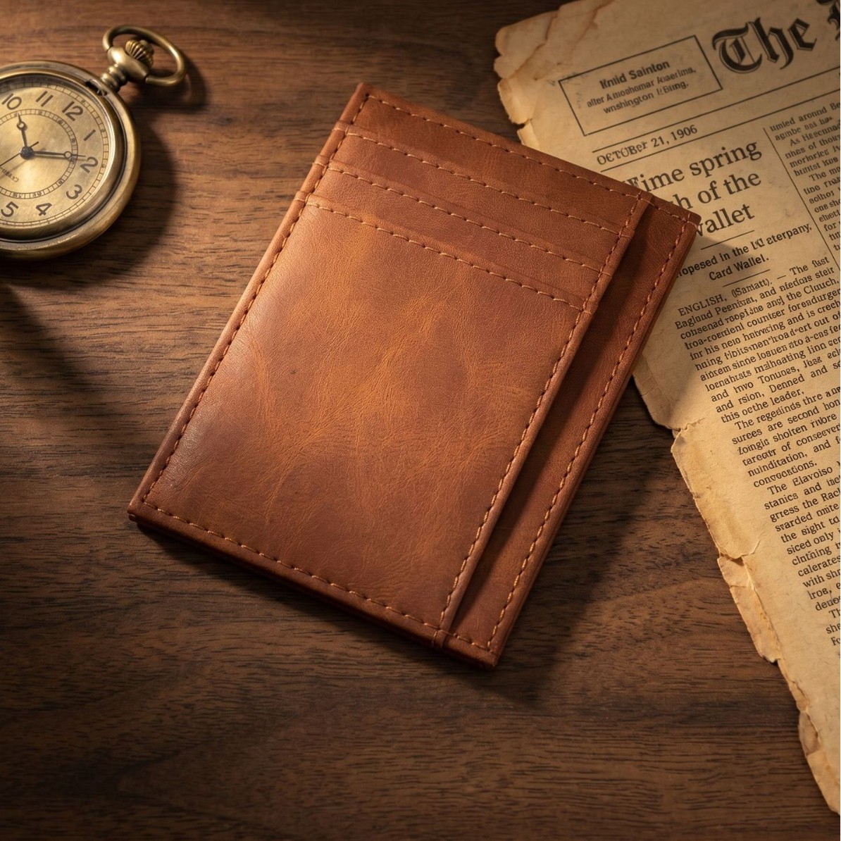 ที่ใส่บัตรหนัง PU บางเฉียบ, ช่ - Card Case Minimalist บทวิจารณ์และราคา