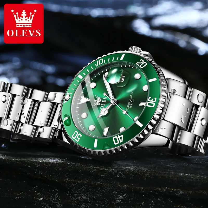 OLEVS Original นาฬิกาควอตซ์สํา - Men'S Accessories Luxury Brands บทวิจารณ์และราคา
