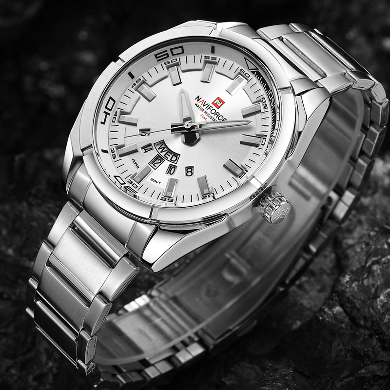 NAVIFORCE นาฬิกาข้อมือผู้ชายแบ - Men'S Accessories Luxury Brands บทวิจารณ์และราคา