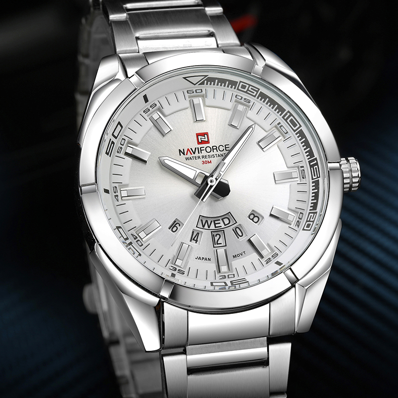 NAVIFORCE นาฬิกาข้อมือผู้ชายแบ - Men'S Accessories Luxury Brands บทวิจารณ์และราคา