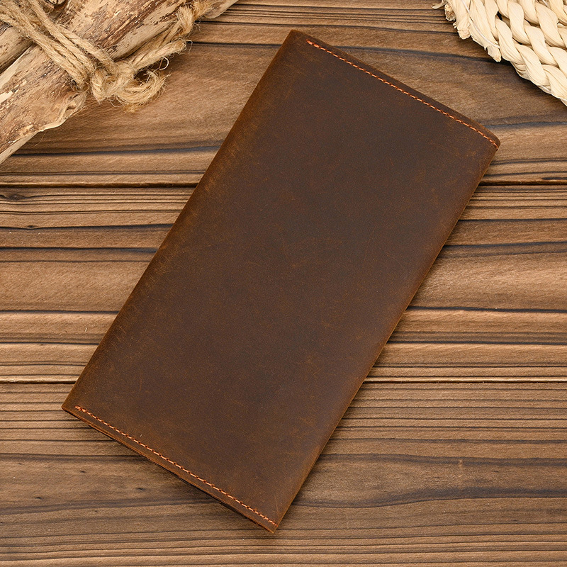 กระเป๋าสตางค์หนังแท้ทรงยาวสำหร - Coin Holder Men บทวิจารณ์และราคา