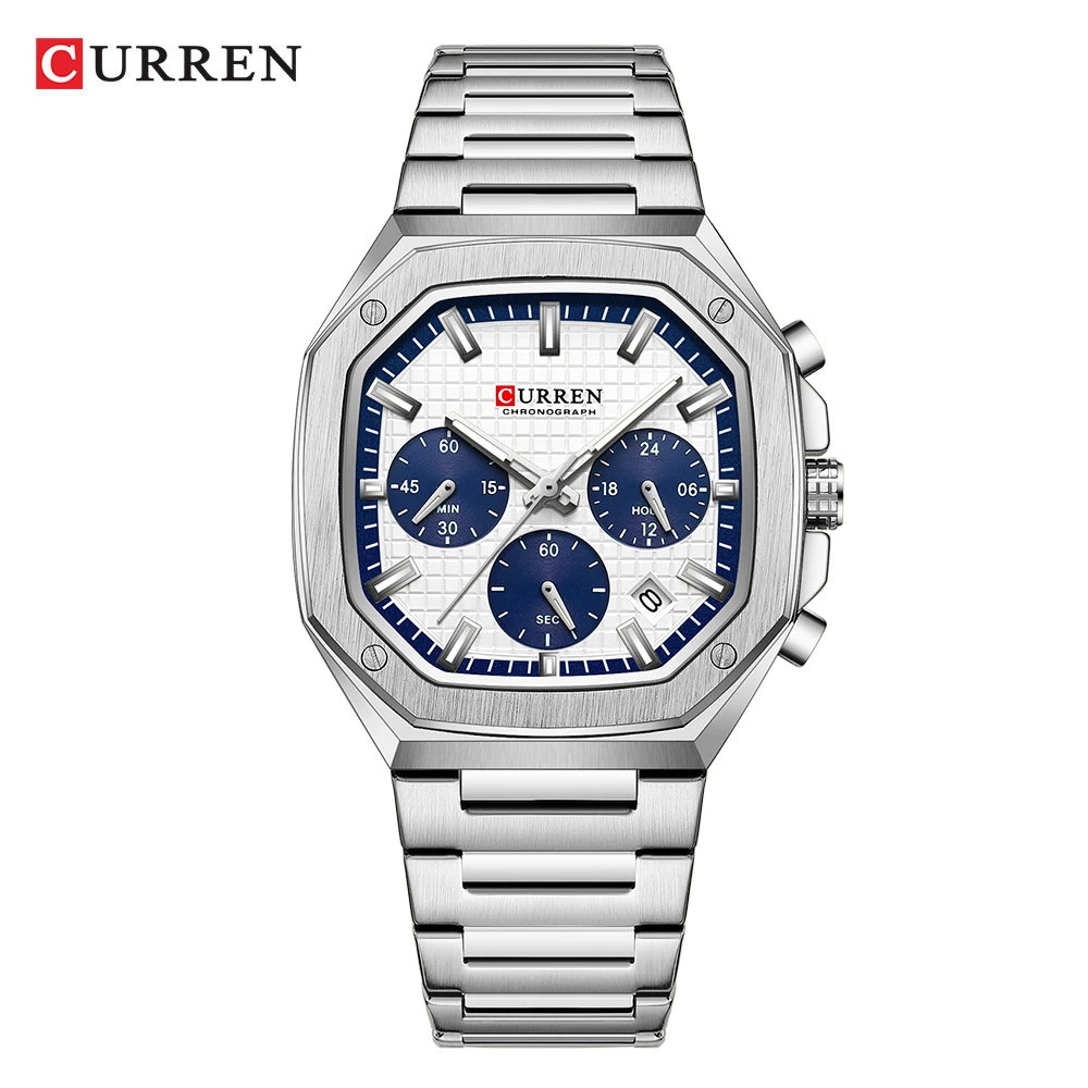 CURREN นาฬิกาข้อมือควอตซ์สำหรั - Men'S Accessories Luxury Brands บทวิจารณ์และราคา