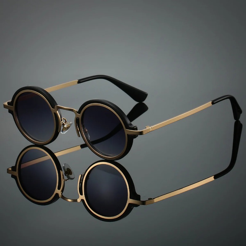 ใหม่แว่นกันแดดกรอบโลหะทรงกลมสำ - Men'S Accessories Glasses บทวิจารณ์และราคา